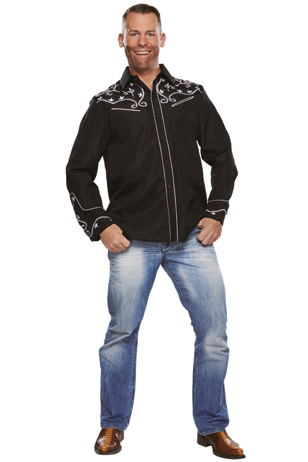 Country black blouse
