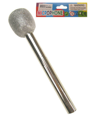 Silver microphone 26 cm