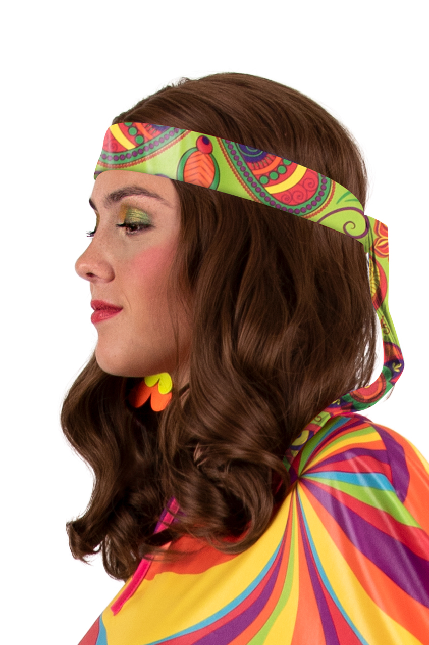 Head strap hippie paisley