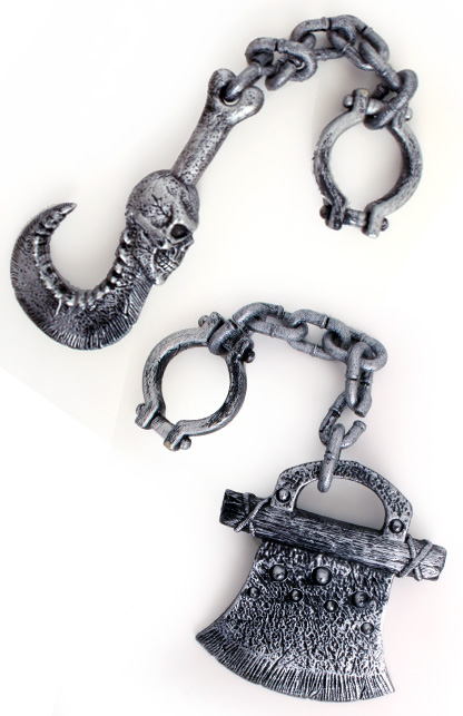Chain with hook or ax assorted
