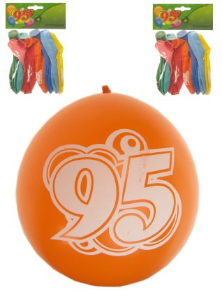 Age printed balloons age 95 per 8 ø 28 cm / ø 11 inch