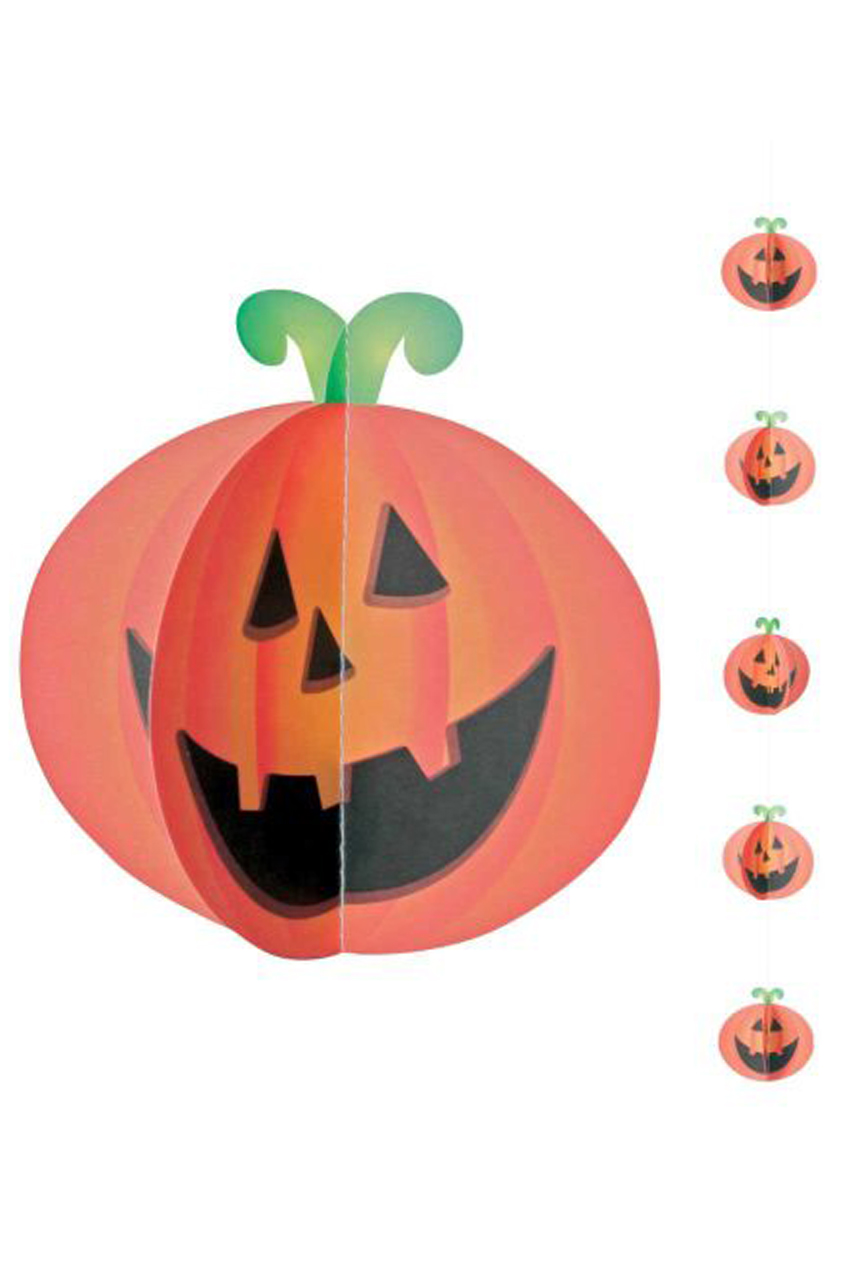 Deco pendant pumpkin 150 cm
