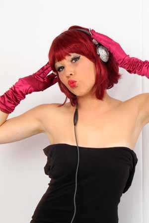 Headphone with rhinestones Bling (functional)