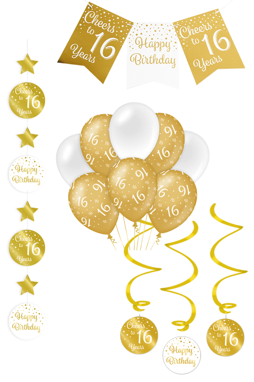 Birthday Party Set 4 pcs 16 years