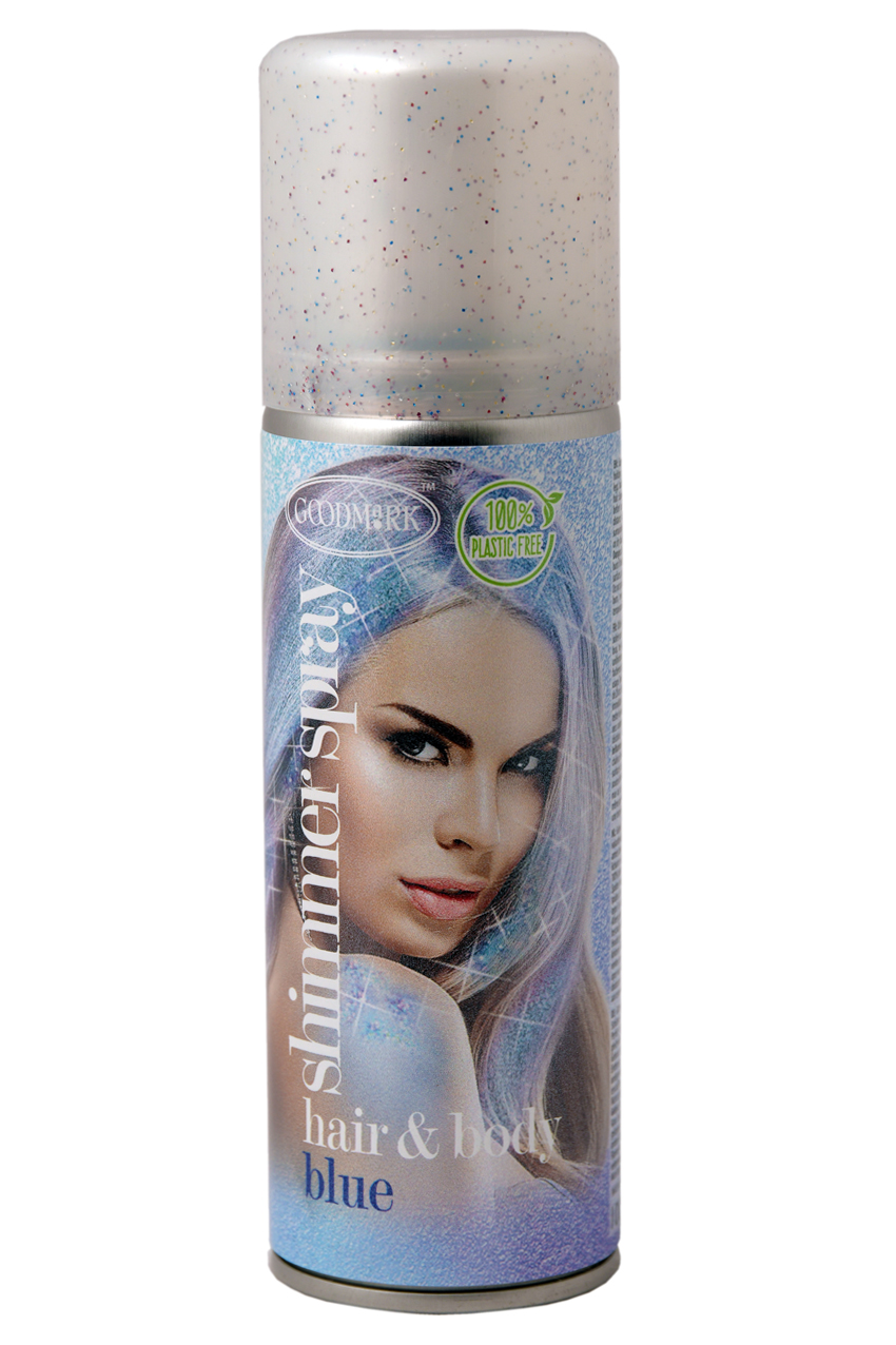 Shimmerspray body and hair 100 ml blue