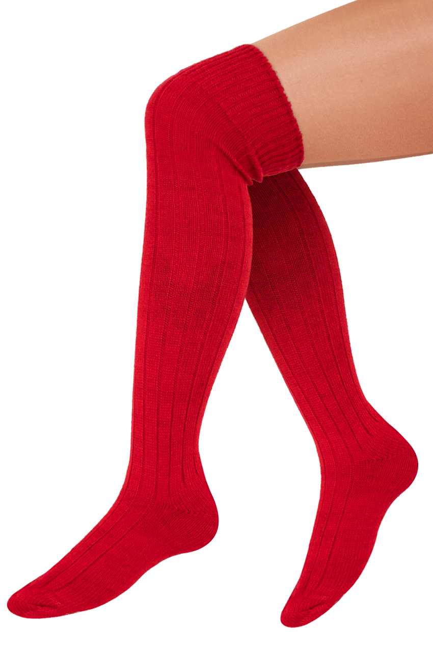 Knee socks red size 41 - 47