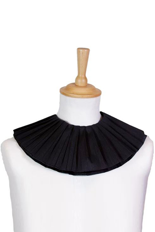 Collar crepe paper black (2 layers)