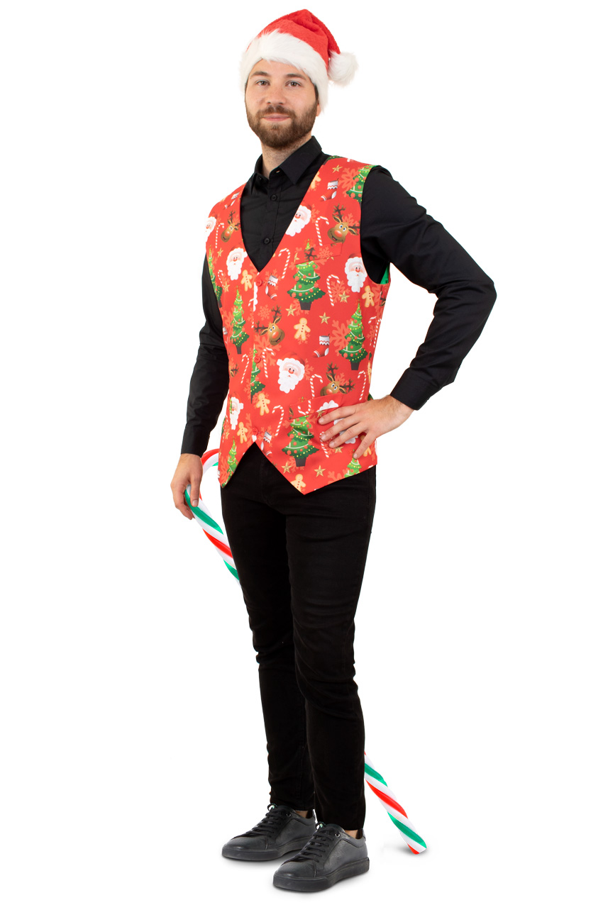 Vest Christmas red 