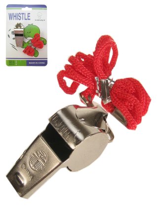 Referee whistle on chord