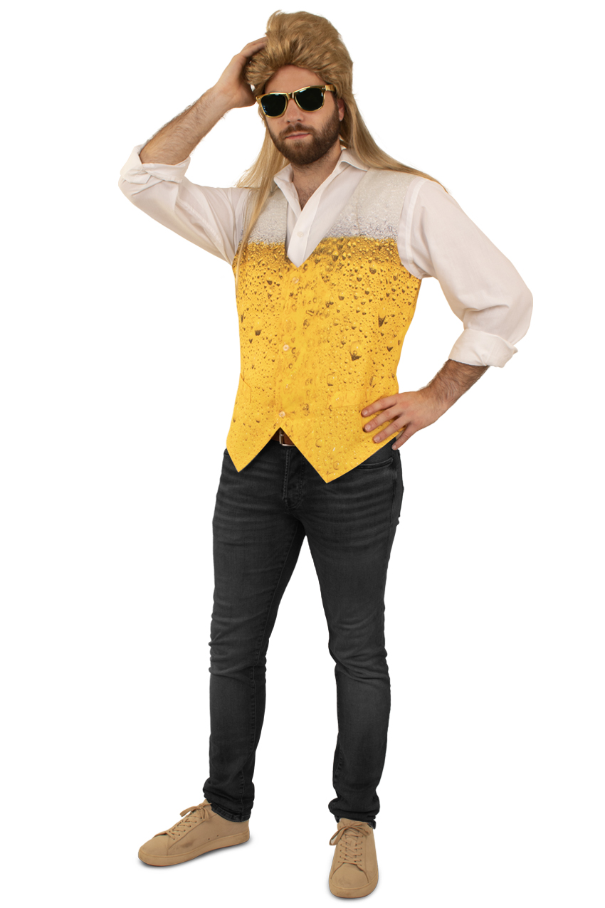 Vest beer pattern men