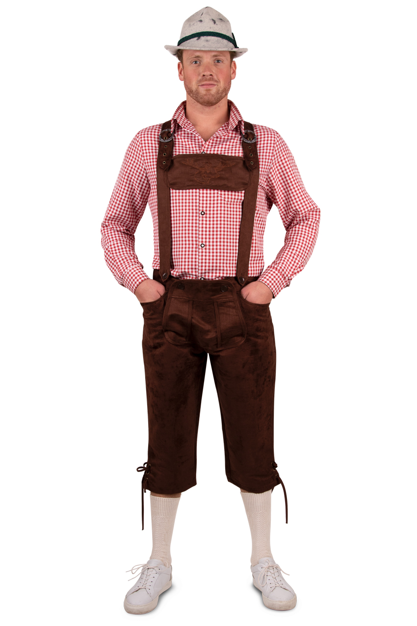 Tyrolean shorts dark brown long model