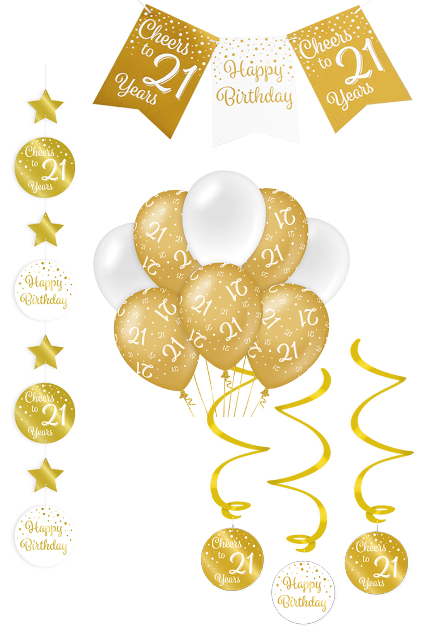 Birthday Party Set 4 pcs 21 years