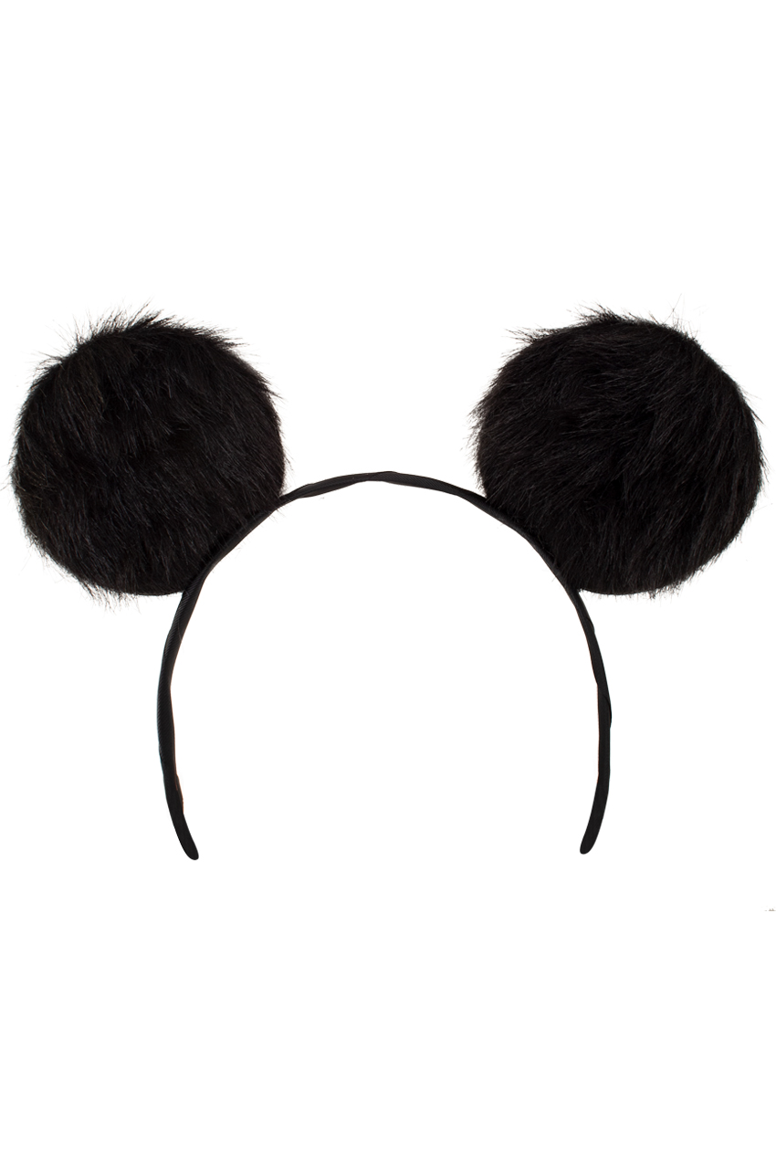Diadem large plush ears black