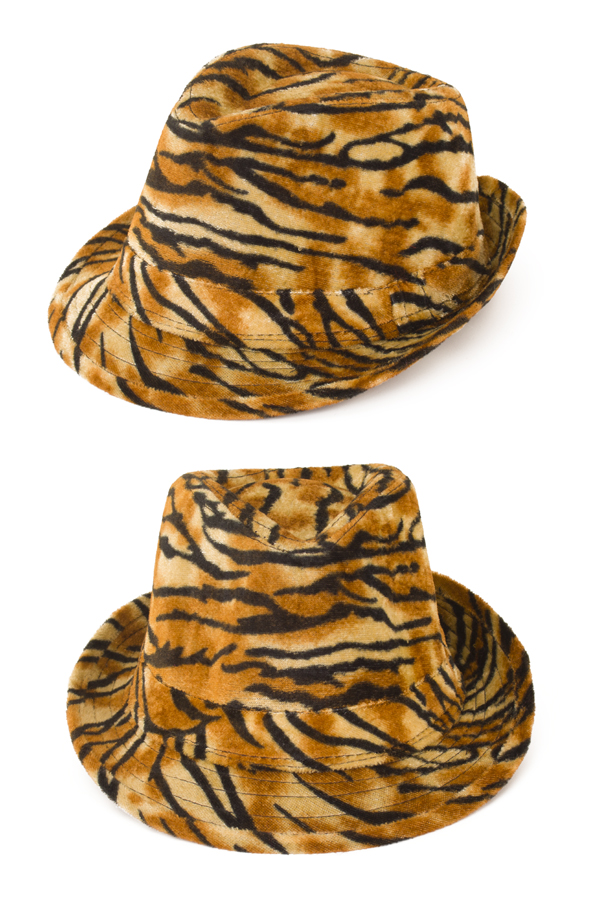 hat tiger print