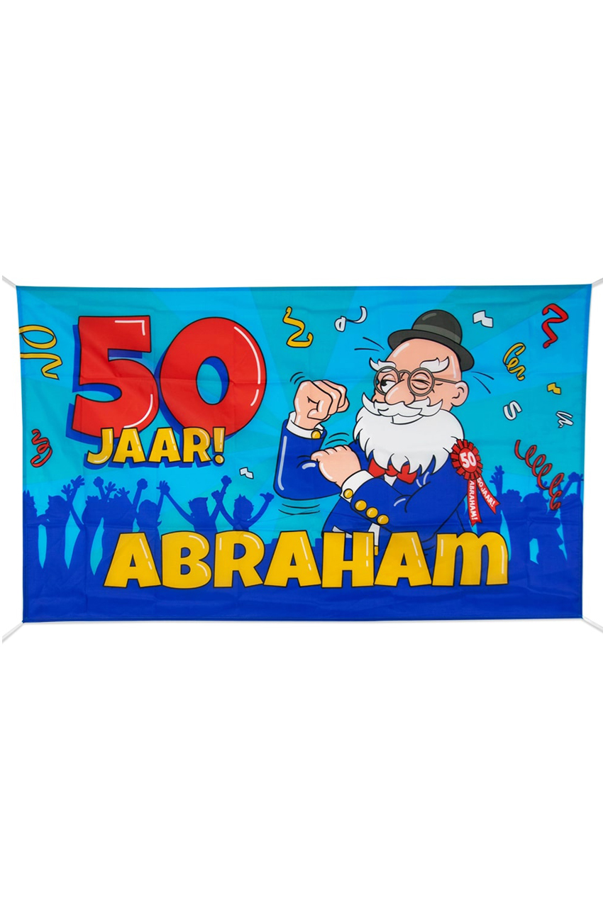 Gevelvlag 90 x 150 cm Abraham cartoon
