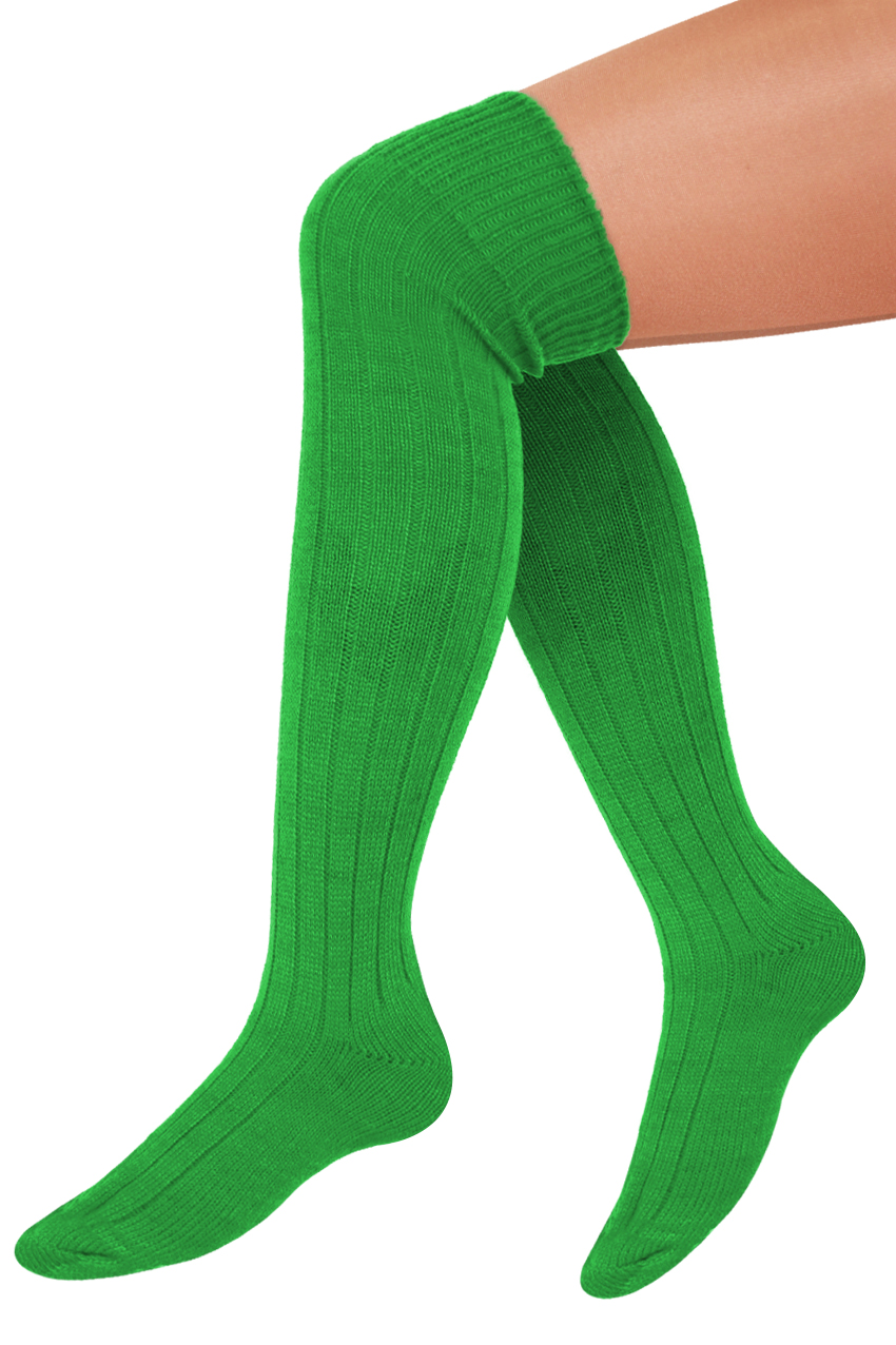 Knee socks green size 41 - 47