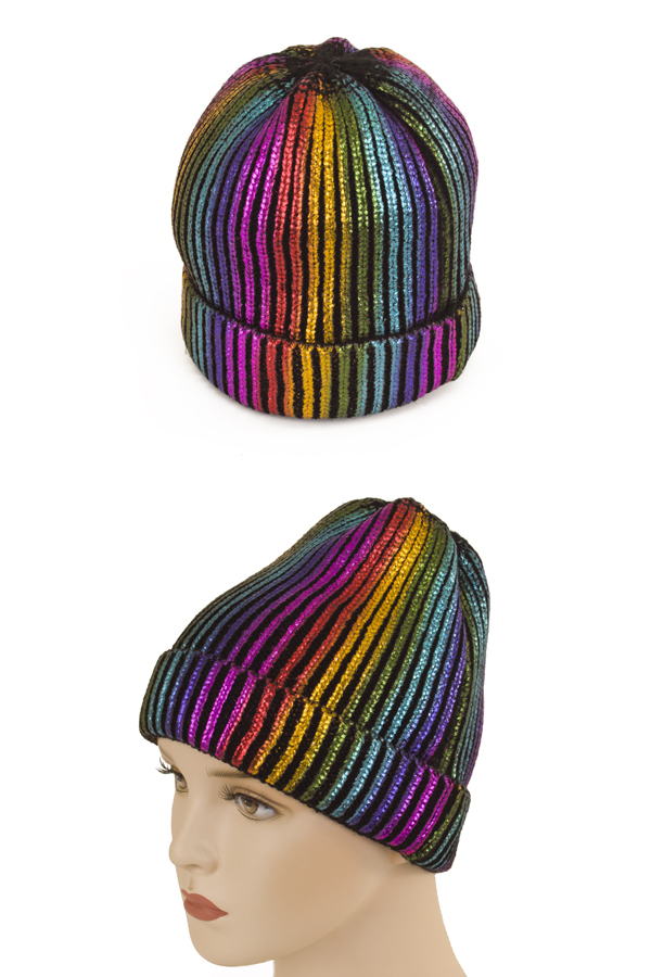 Hat glitter rainbow colors