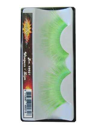False eyelashes green mega
