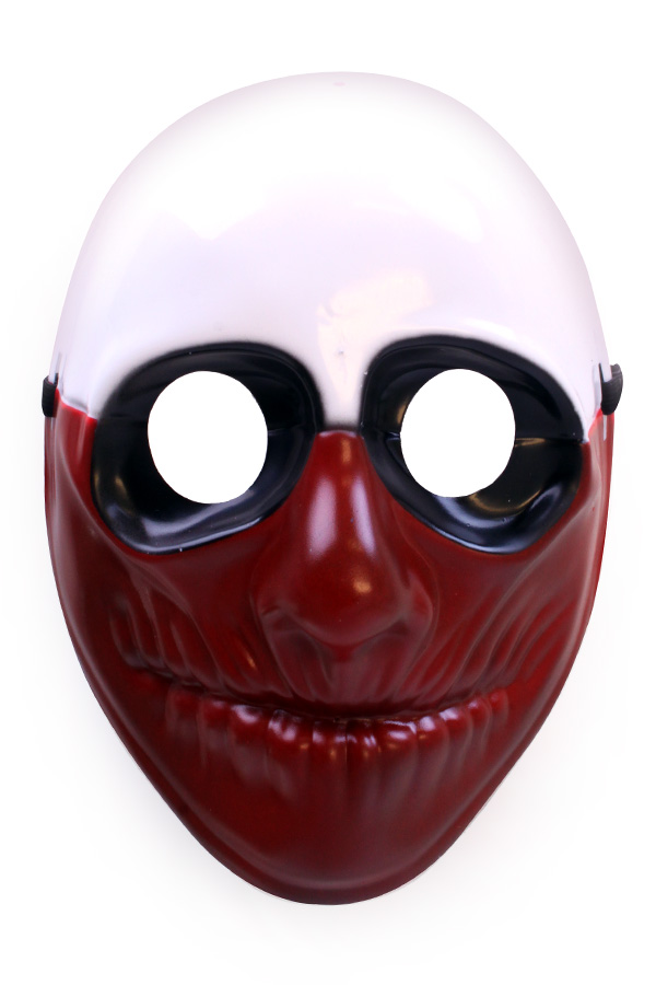 Hard plastic mask blood face