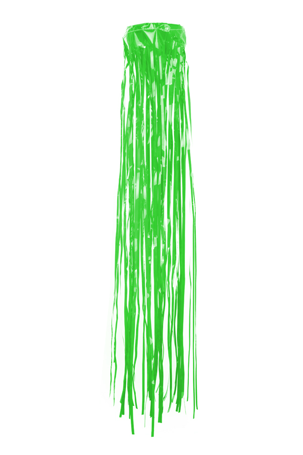 PVC strings windsock green 80 cm. FIREPROOF