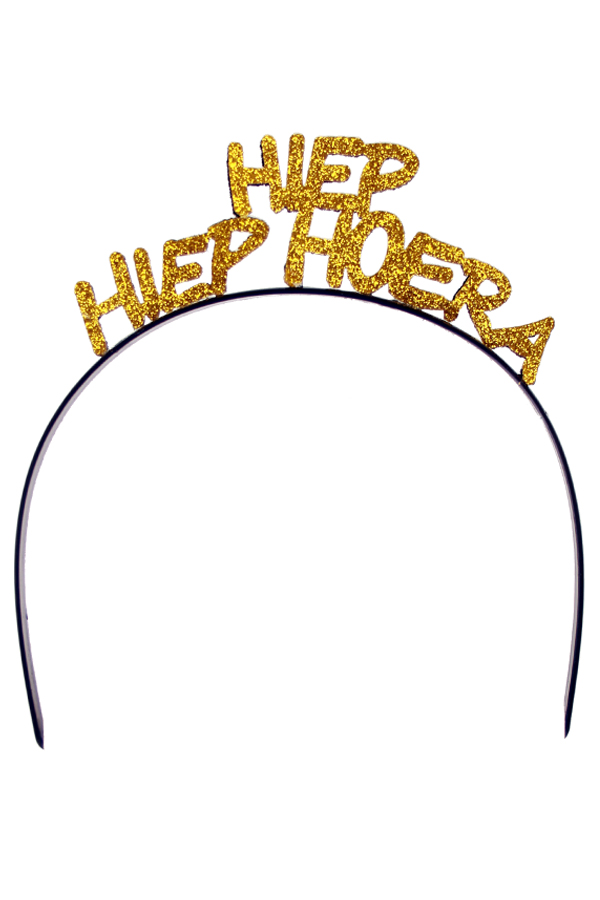 Diadem Hiep Hiep Hoera gold