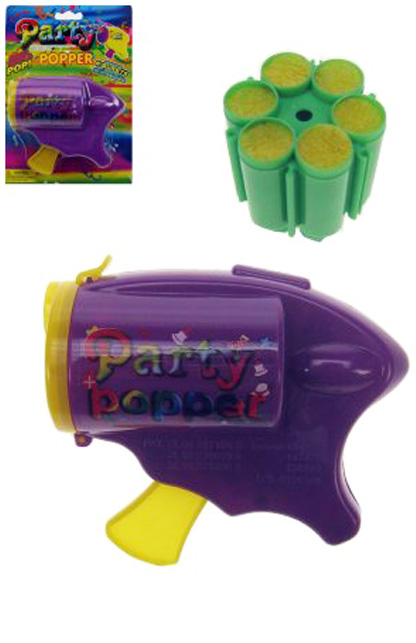 Confetti gun with 3 x 6 shot ammonition