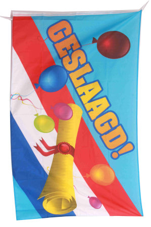 Flag Geslaagd 150 x 90 cm (Flag + Diploma)