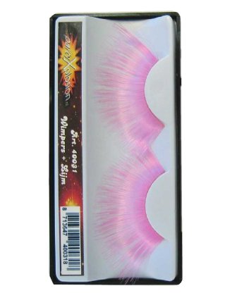 Flase eyelashes pink mega
