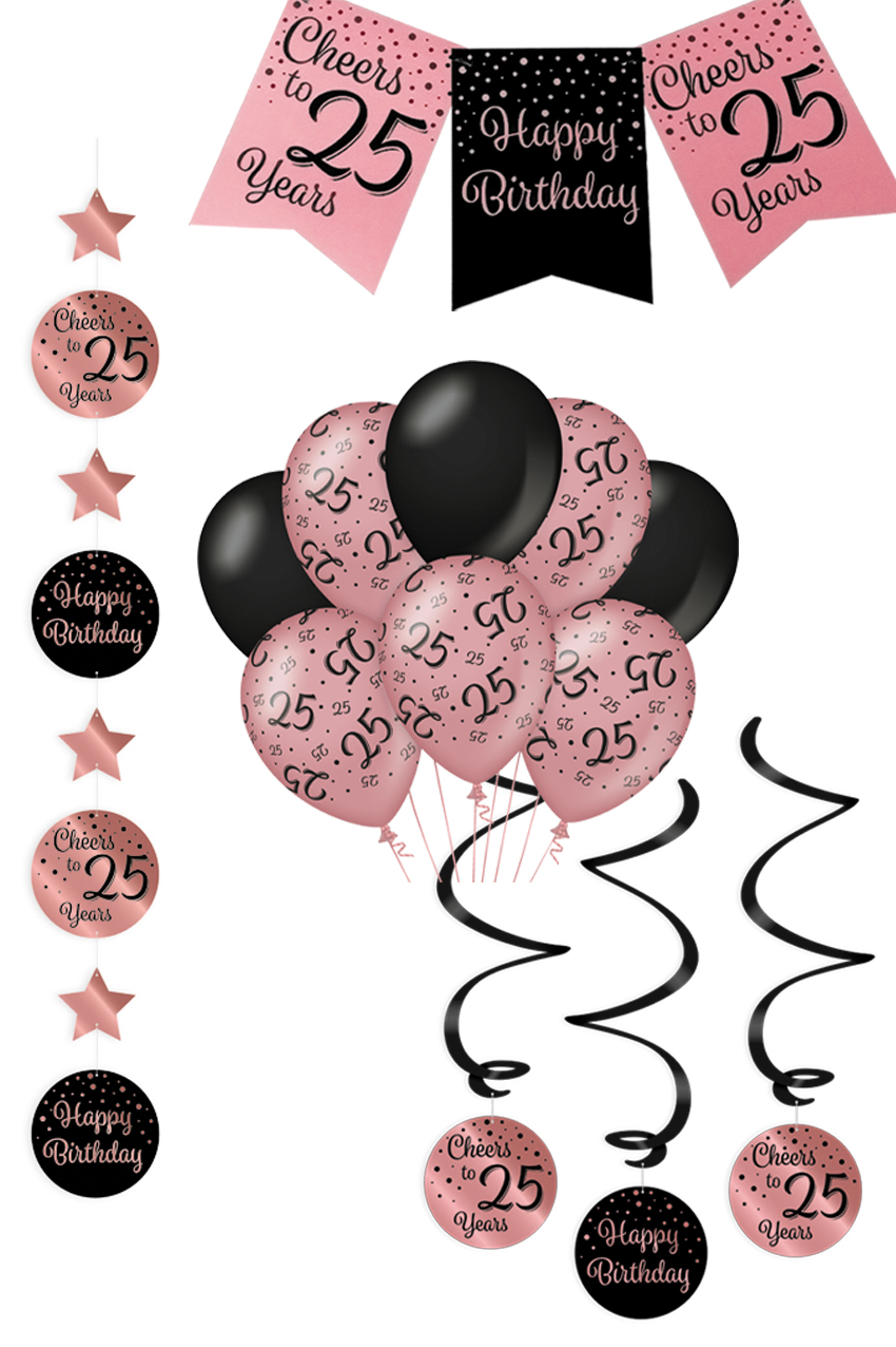 Birthday Party Set 4 pcs 25 years