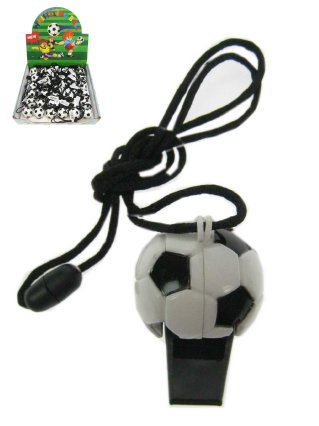 Soccer whistle on chord