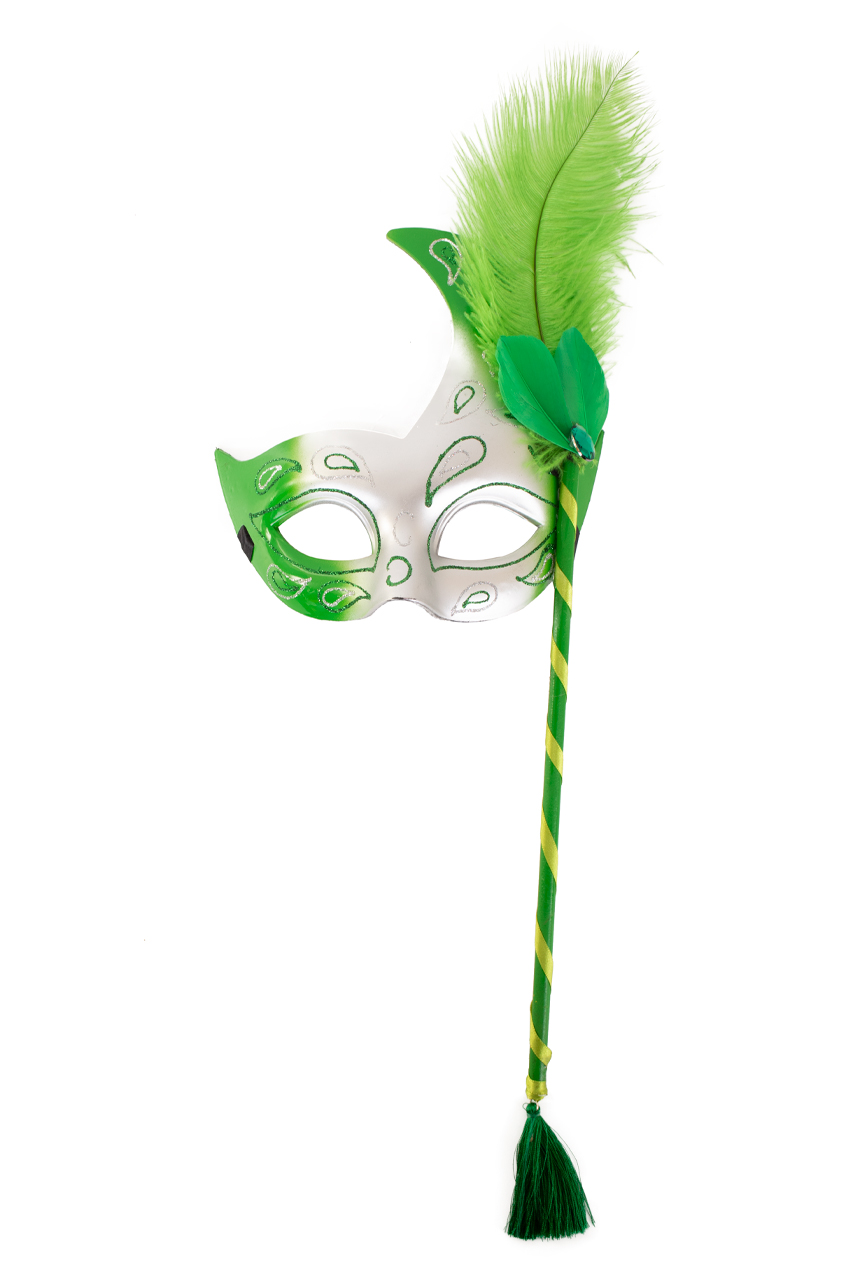 Eye mask on stick green 50 x 20 cm.
