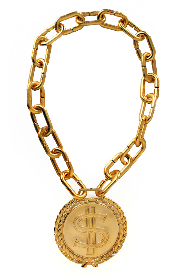 Necklace dollar sign 50 cm.