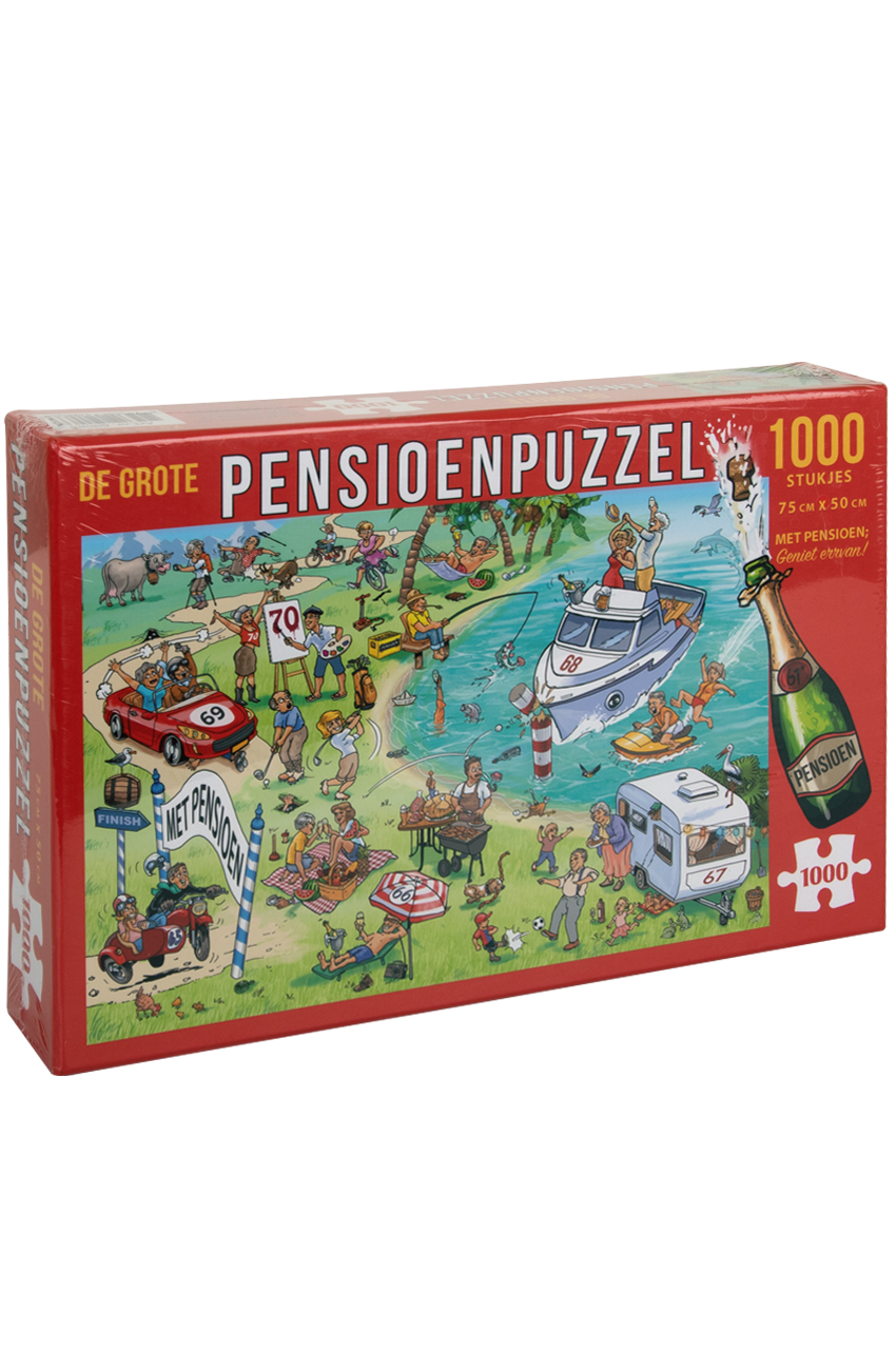 Puzzle Pensioen 1000 pieces 75 x 50 cm