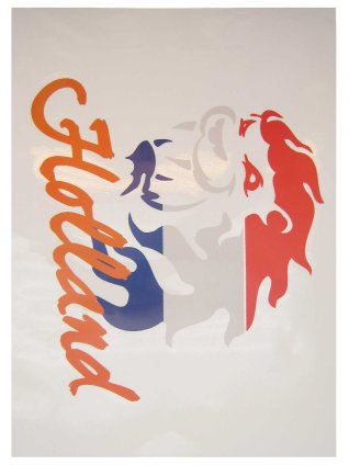 Window stickers Dutch Lion red, white and blue 35 x 55 cm 