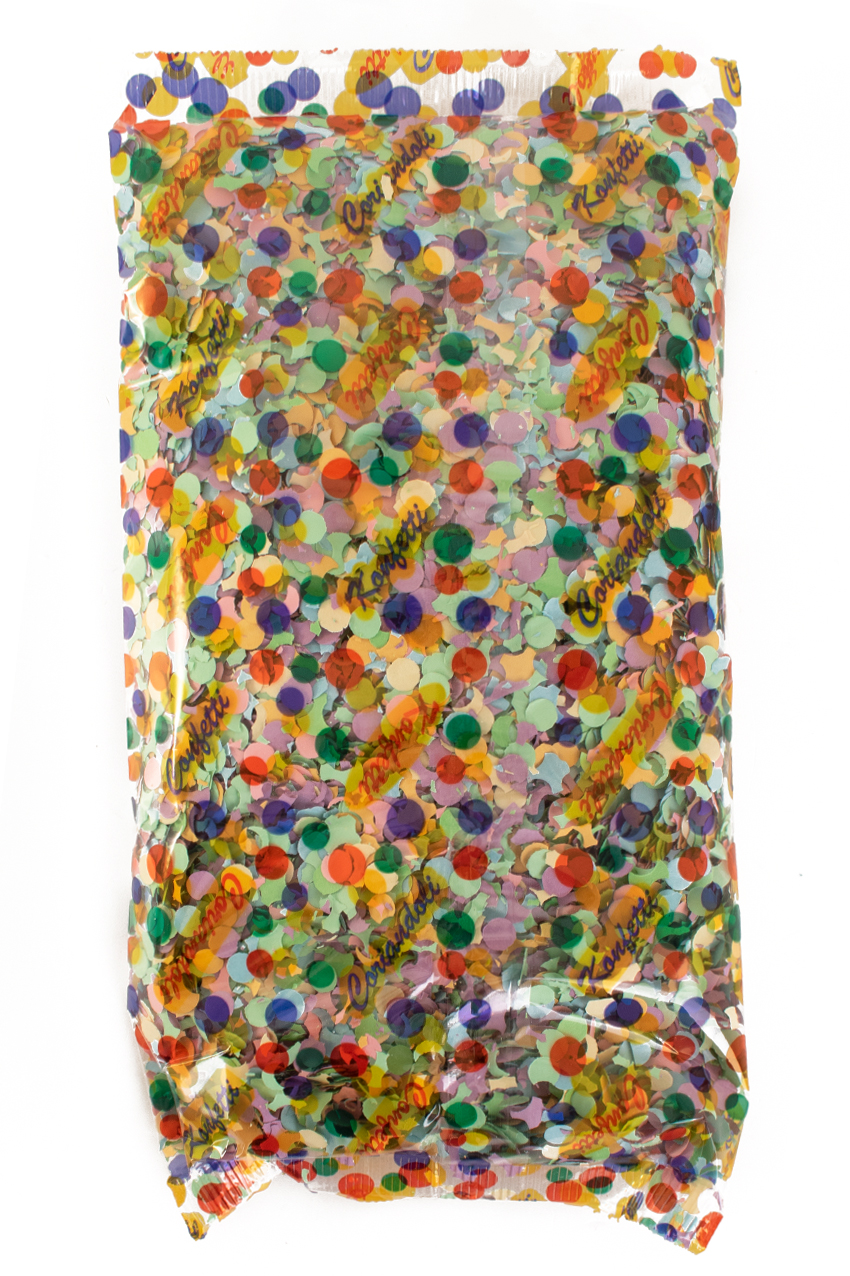 Confetti 100 gr. colorful colors per 50 bags