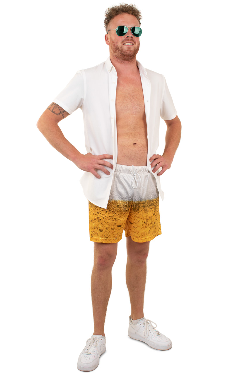 Beer swim shorts men