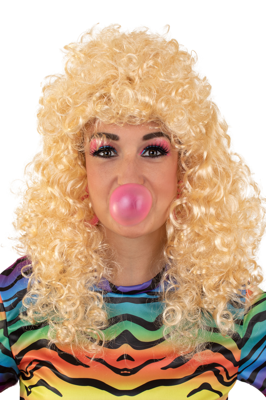 Wig Lola long curly blonde