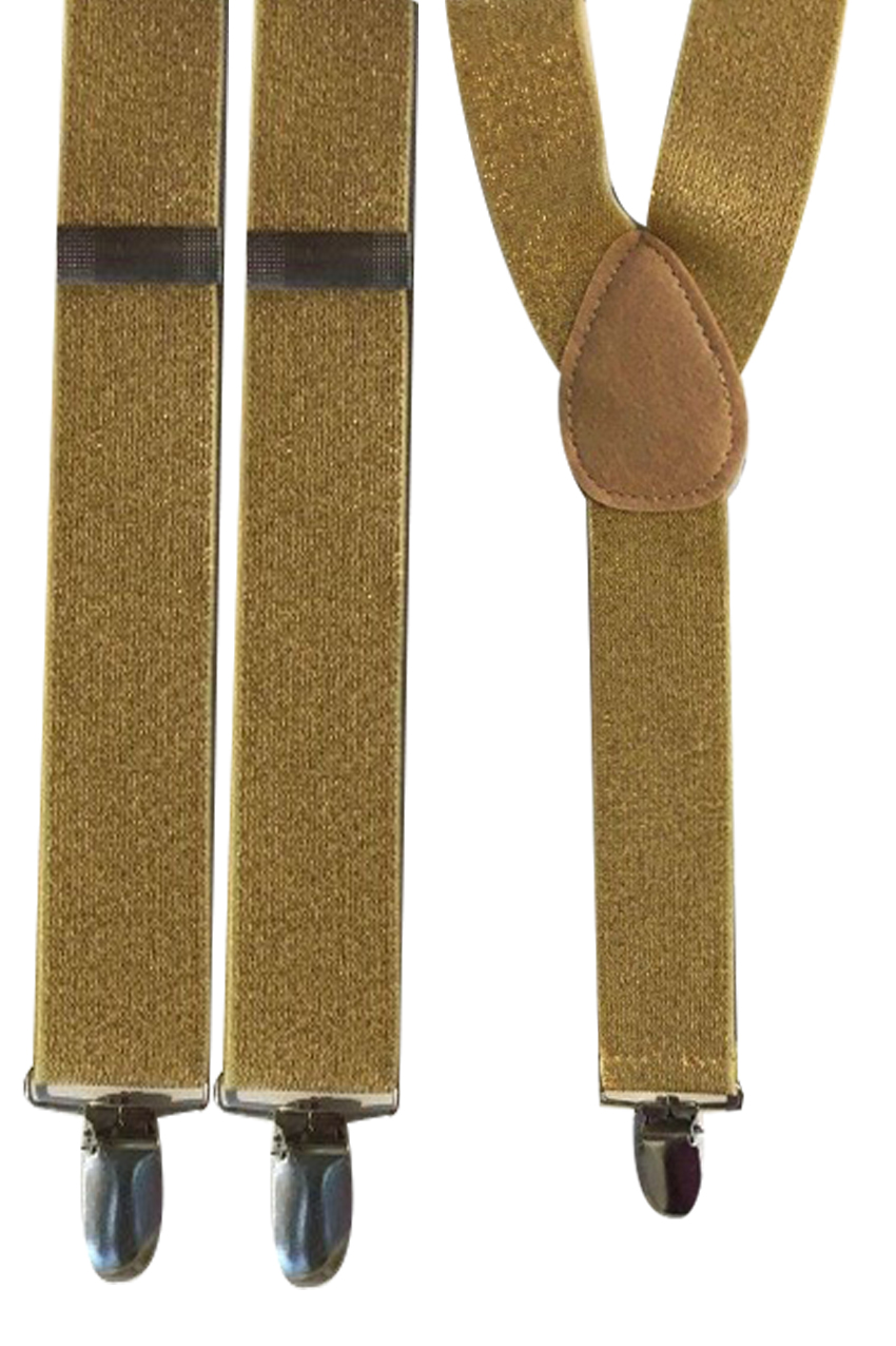 Suspenders lurex gold