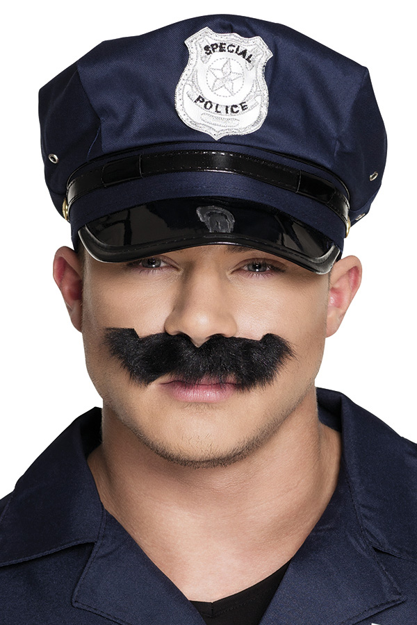 Moustache black police