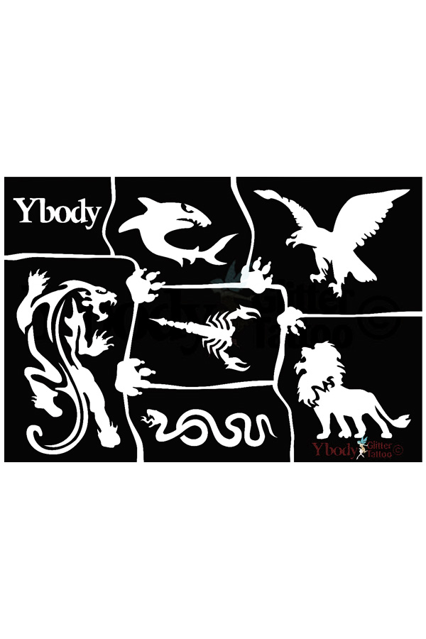 Stencil Wild Animals 