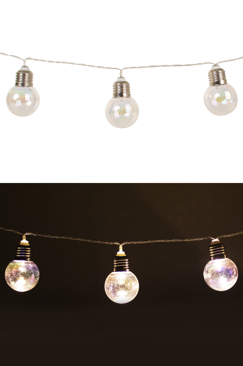 Lighting cord  bulb large transparent 160 cm