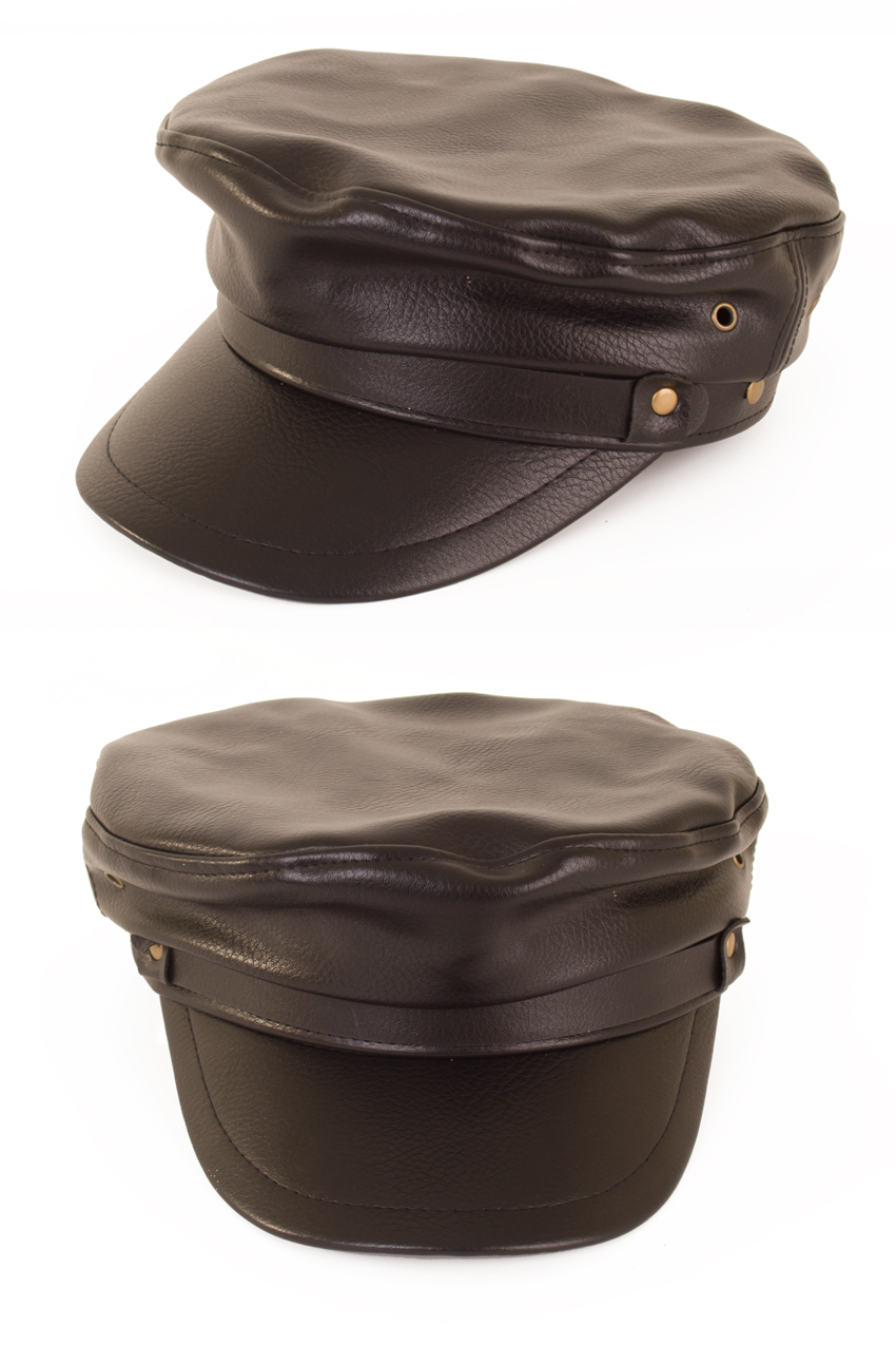 Cap leather black