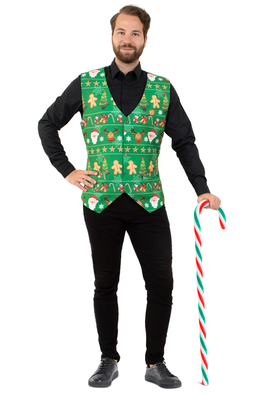 Vest Christmas green